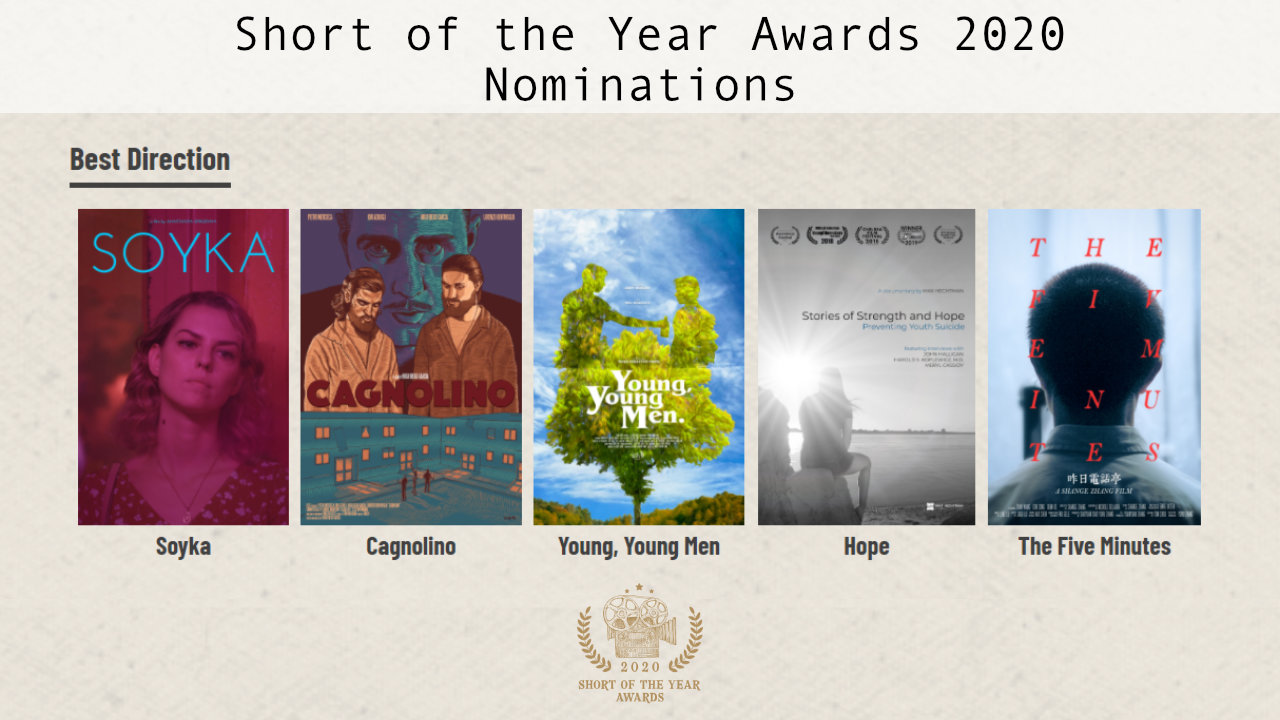 Nominee Announcement - Direction - Short of the Year Awards 2020