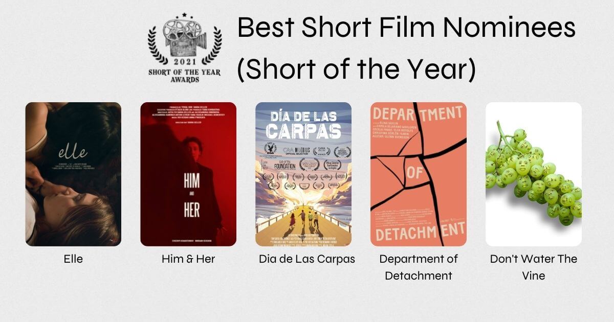 Short of the Year Awards - 2021 - Nominees - Short of the Year